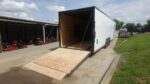 8.5X36 White With Black Out Enclosed Trailer With Escape Doors E Track Floor (3) 7K Axles 21K GVWR - Image 8