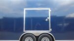 8.5x24 Blue V-Nose Slant Top Enclosed Trailer (2) 5200lb Axles Ladder Racks - Image 6