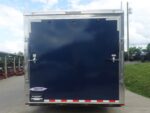 8.5x24 Blue V-Nose Slant Top Enclosed Trailer (2) 5200lb Axles Ladder Racks - Image 9