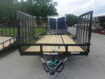 7x20 Heavy Duty Straight Deck Utility Trailer (2) 5,200lb Axles With (2) Side Gates 10K GVWR - Image 2