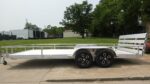 7' x 18' All Aluminum Utility Trailer Dual Axle Straight Deck - Image 5