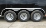 8.5x32 Black Enclosed Car Hauler Trailer With Ramp and Side Door (3) 7K Axles 21k GVWR - Image 8