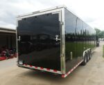 8.5x32 Black Enclosed Car Hauler Trailer With Ramp and Side Door (3) 7K Axles 21k GVWR - Image 14