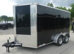 7X12 V-Nose Enclosed Cargo Trailer (2) 3,500LB Axles - Image 2