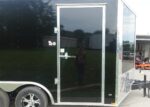 8.5x12 Black V-Nose Enclosed Trailer with Elect Pkg (2) 3500lb Axles Storage - Image 14