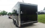 8.5x12 Black V-Nose Enclosed Trailer with Elect Pkg (2) 3500lb Axles Storage - Image 9