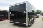 8.5x12 Black V-Nose Enclosed Trailer with Elect Pkg (2) 3500lb Axles Storage - Image 11