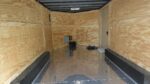 8.5x12 Black V-Nose Enclosed Trailer with Elect Pkg (2) 3500lb Axles Storage - Image 16