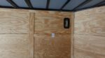 8.5x12 Black V-Nose Enclosed Trailer with Elect Pkg (2) 3500lb Axles Storage - Image 20