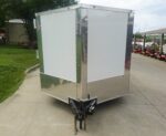 8.5' x 20' White V-Nose Hybrid Enclosed Trailer – Dual 7K Axles - Image 2