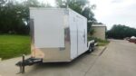 8.5' x 20' White V-Nose Hybrid Enclosed Trailer – Dual 7K Axles - Image 3