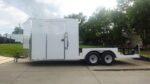 8.5' x 20' White V-Nose Hybrid Enclosed Trailer – Dual 7K Axles - Image 5