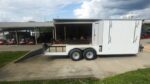 8.5' x 20' White V-Nose Hybrid Enclosed Trailer – Dual 7K Axles - Image 4