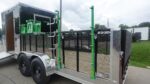 7x20 Black Hybrid Enclosed Trailer ATP Floor (2) 7K Axles - Image 25