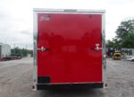 7x16 Red  V-Nose Enclosed Trailer (2) 3,500lb Axles 7ft Interior - Image 8
