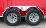7x16 Red  V-Nose Enclosed Trailer (2) 3,500lb Axles 7ft Interior - Image 9