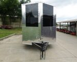 7x20 Black Hybrid Enclosed Trailer ATP Floor (2) 7K Axles - Image 2