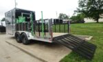 7x20 Black Hybrid Enclosed Trailer ATP Floor (2) 7K Axles - Image 9