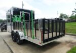 7x20 Black Hybrid Enclosed Trailer ATP Floor (2) 7K Axles - Image 12