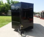 6x12 Enclosed Trailer Black V-Nose Blackout Package 3,500lb Axle Storage - Image 2