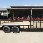 7x20 Dovetail Utility Trailer with Side Gate (2) 3,500lb Axles 7K GVWR