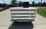 5' x 10' Aluminum Utility Trailer W Gate and Mag Wheels 3500lb Axle - Image 5