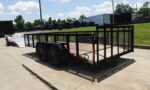 7x16 Dovetail Debris Utility Trailer 2ft Mesh Sides (2) 3500lb Axles 7K GVWR - Image 7