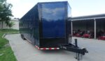 8.5x36 Indigo Blue Blackout Enclosed Trailer Escape Doors E Track Floor (3) 7K Axles 21K GVWR - Image 5