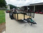 6.4x14 Dovetail Utility Trailer with 2ft Mesh Sides (2) 3500lb Axle