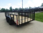 6.4x14 Dovetail Utility Trailer with 2ft Mesh Sides (2) 3500lb Axle - Image 8