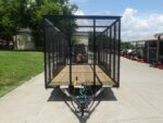 6.4x16 Straight Deck Utility Trailer 6ft Mesh Sides (2) 3,500lb Axles - Image 2