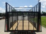 6.4x16 Straight Deck Utility Trailer 6ft Mesh Sides (2) 3,500lb Axles - Image 7