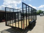 6.4x16 Straight Deck Utility Trailer 6ft Mesh Sides (2) 3,500lb Axles - Image 8