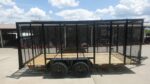 6.4x16 Straight Deck Utility Trailer 6ft Mesh Sides (2) 3,500lb Axles - Image 5