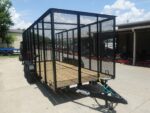 6.4x16 Straight Deck Utility Trailer 6ft Mesh Sides (2) 3,500lb Axles - Image 3