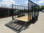 6.4x16 Straight Deck Utility Trailer 6ft Mesh Sides (2) 3,500lb Axles - Image 9