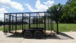 6.4x16 Straight Deck Utility Trailer 6ft Mesh Sides (2) 3,500lb Axles - Image 6