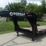 7x20 Gooseneck Tilt Car Hauler Trailer (2) 7K Drop Axles with Brakes 14K GVWR