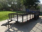 6.4x18 Utility Trailer with 2FT Mesh Sides & Gate (2) 3,500LB Axles GVWR 7K - Image 8
