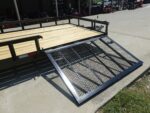 7x20 Powder Coated Straight Deck Utility Trailer with Side Gate (2) 3,500lb Axles - Image 11