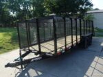 6.4x18 Debris / Junk Utility Trailer 4ft Mesh Sides (2) 3500lb Axles 7K GVWR - Image 3