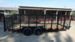 6.4x18 Debris / Junk Utility Trailer 4ft Mesh Sides (2) 3500lb Axles 7K GVWR - Image 6