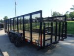 6.4x18 Debris / Junk Utility Trailer 4ft Mesh Sides (2) 3500lb Axles 7K GVWR - Image 8