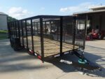 6.4x18 Debris / Junk Utility Trailer 4ft Mesh Sides (2) 3500lb Axles 7K GVWR - Image 4