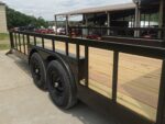 8.5x24 Black W/Black Out Hybrid Enclosed Trailer V-Nose (2) 7,000lb With Rails - Image 22