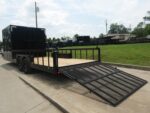 8.5x24 Black W/Black Out Hybrid Enclosed Trailer V-Nose (2) 7,000lb With Rails - Image 12