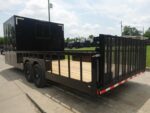 8.5x24 Black W/Black Out Hybrid Enclosed Trailer V-Nose (2) 7,000lb With Rails - Image 7