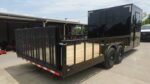 8.5x24 Black W/Black Out Hybrid Enclosed Trailer V-Nose (2) 7,000lb With Rails - Image 9