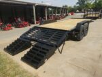 7x20 Equipment Trailer Dovetail (2) 7,000LB Axles with King Kong Ramps - Image 12