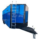 8.5' X 24' Cobalt Blue With Blackout Custom Enclosed Trailer